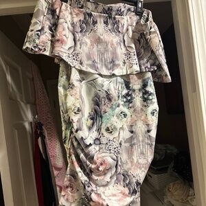 Silhouette floral Dress